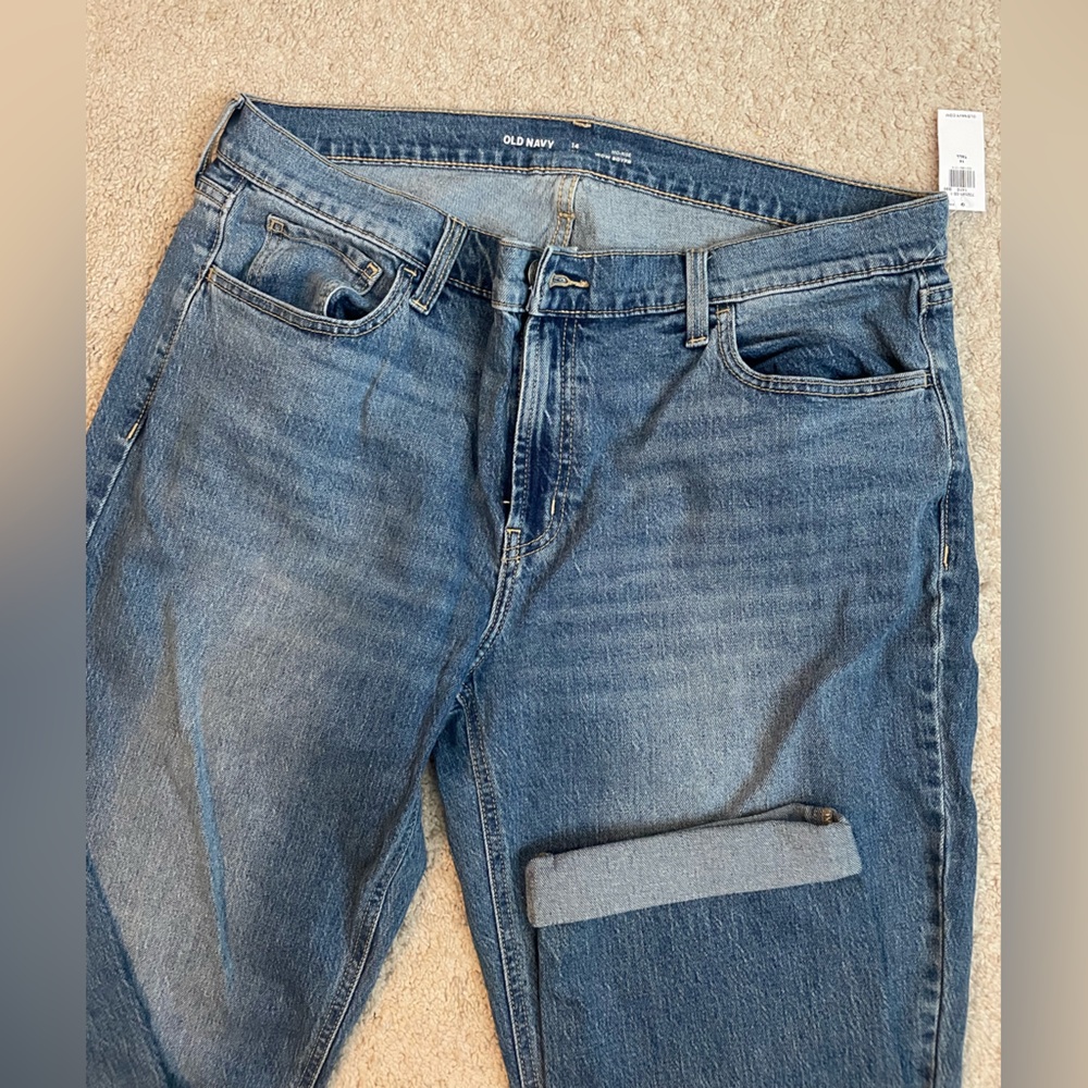 Cuffed ankle Boyfriend jeans